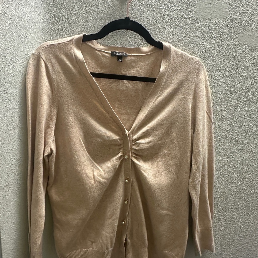 Talbots Cream Knit Sweater